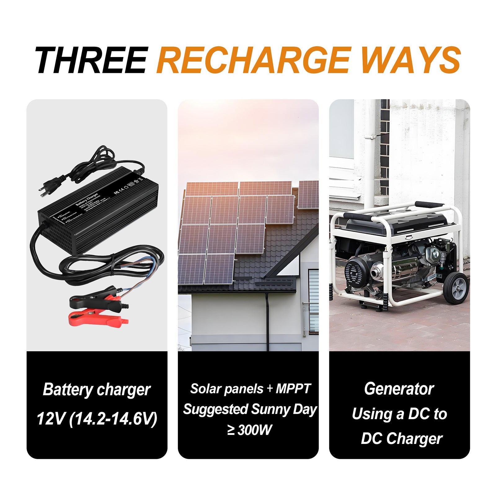 DJDCPOWER 12V 100Ah LiFePO4 Battery Built-in 100A BMS, 4000+ Deep Cycle Lithium Battery 1280Wh Energy for RV, Solar Off-Grid, Comping, Trolling Motor