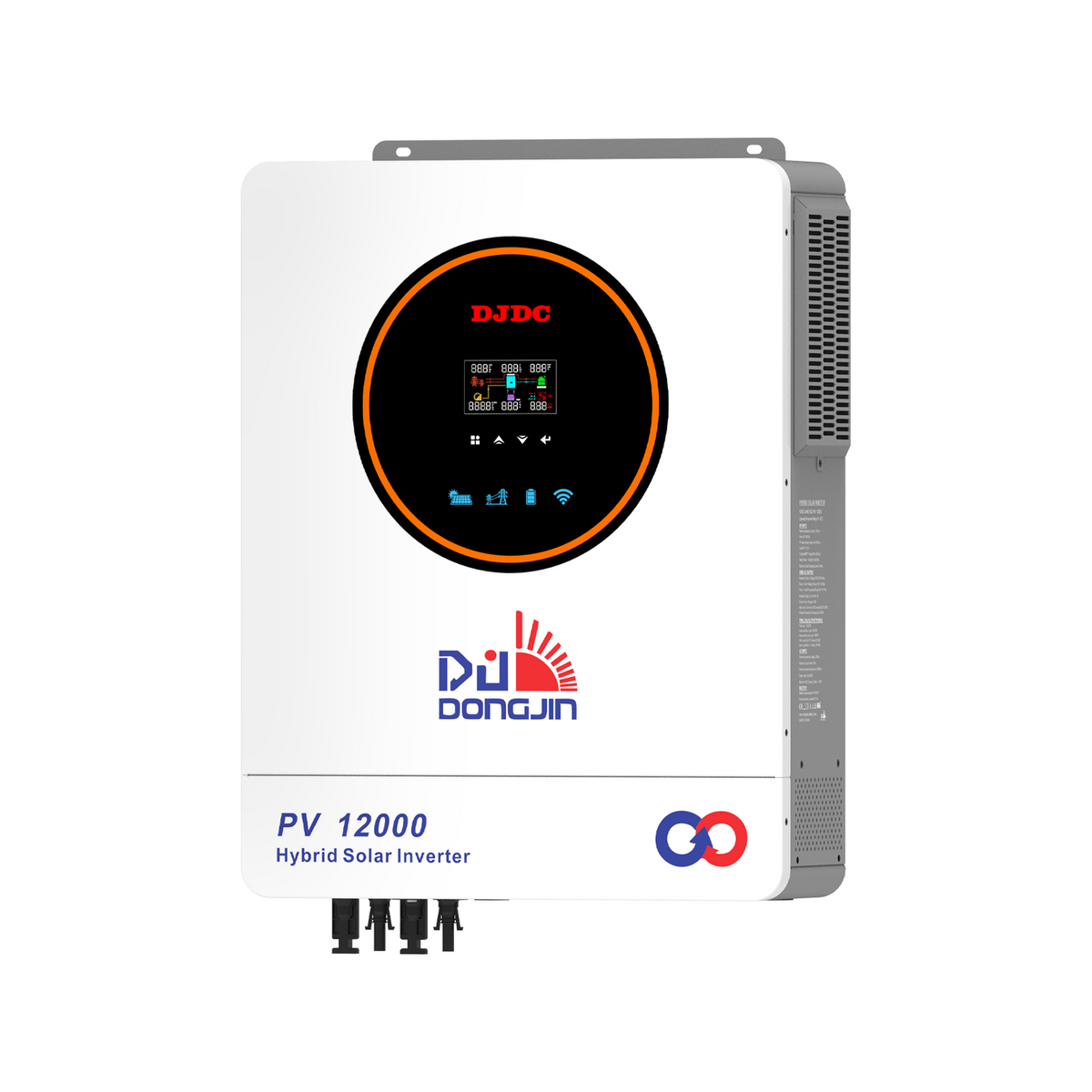 DJDCPOWER 10.2KW Solar Hybrid Inverter 48V, 230VAC Pure Sine Wave, Integrated 160A MPPT Charge Controller, Maximum PV Input 10800W, Suitable for Home Energy Storage