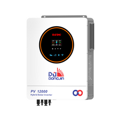 DJDCPOWER 10.2KW Solar Hybrid Inverter 48V, 230VAC Pure Sine Wave, Integrated 160A MPPT Charge Controller, Maximum PV Input 10800W, Suitable for Home Energy Storage